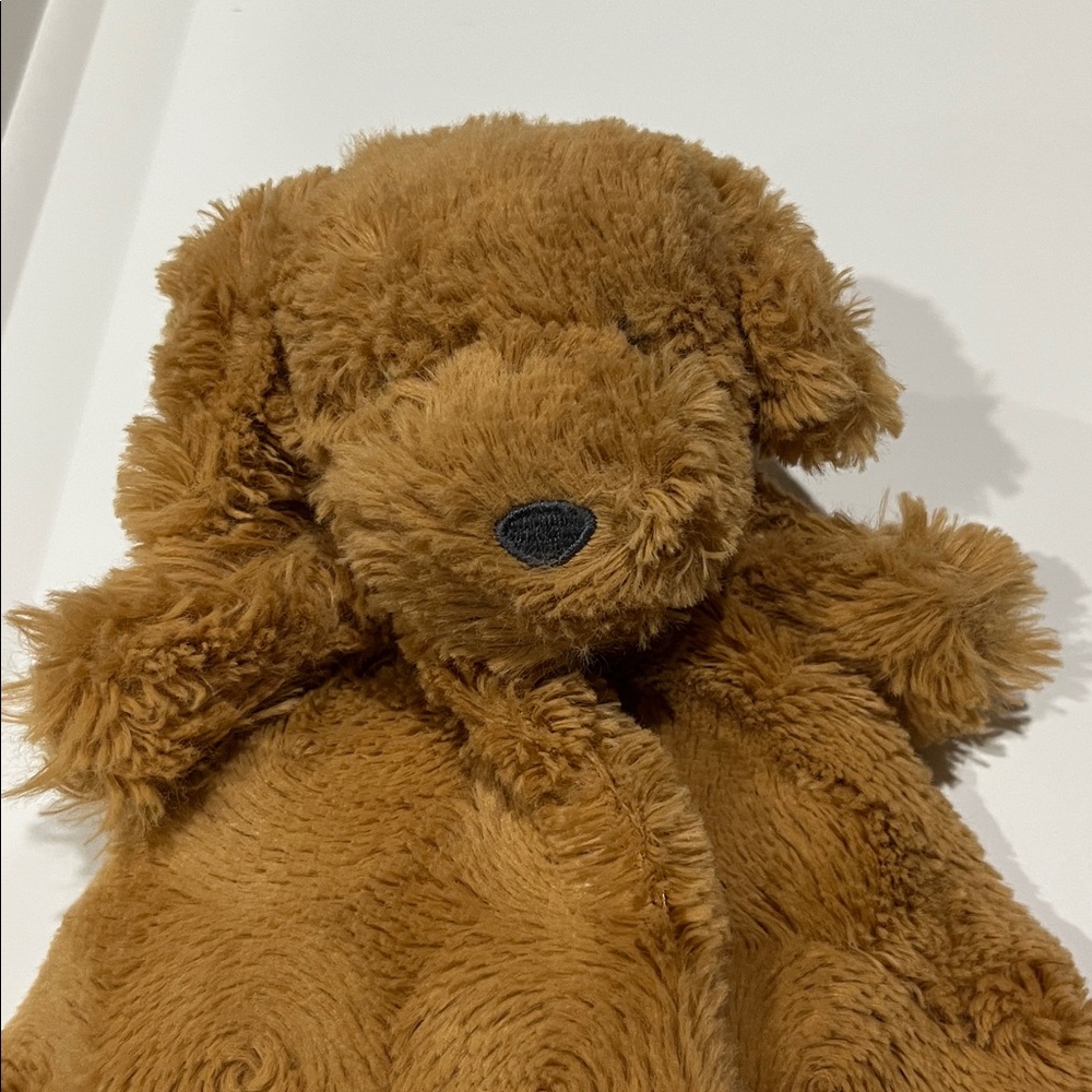 Cloud Island‎ Golden Doodle Puppy Dog Lovey Security Blanket Gold Satin Trim Toy